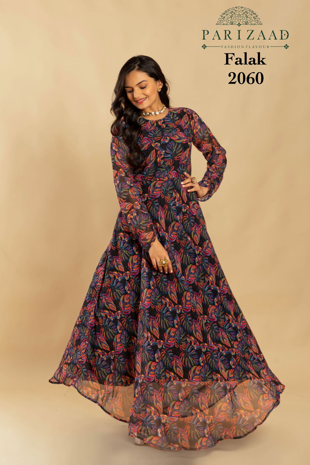 Parizaad By Falak Printed Gown Catalog